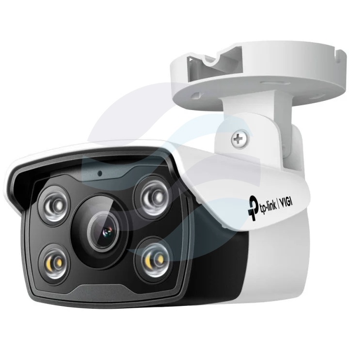 TP-Link VIGI C340 Kamera Full-color IP 4Mpx, bullet 4mm, 12V DC, PoE 802.3af/at, IR LED / LED 30m, mSD 256GB, biała 1