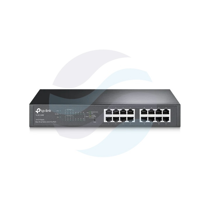 TP-Link TL-SG1016PE Switch gigabitowy Easy Smart 16x 10/100/1000Mbps, 8x PoE+802.3af/at, metal, Rack 19" 1