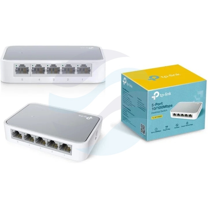 TP-Link TL-SF1005D, Switch 5x 10/100Mb/s plastik, desktop 1