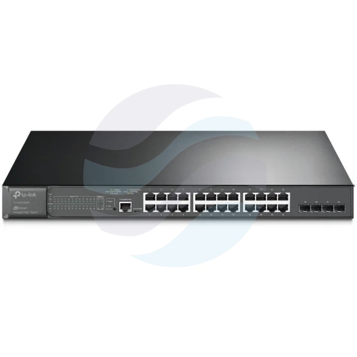 TP-Link SG3428MP Switch gigabitowy zarządzalny PoE+ JetStream Omada, 24x 10/100/1000Mb/s, 802.3at/af, 4xSFP, QoS, IGMP, 384W, metal, Rack 19", L2 1