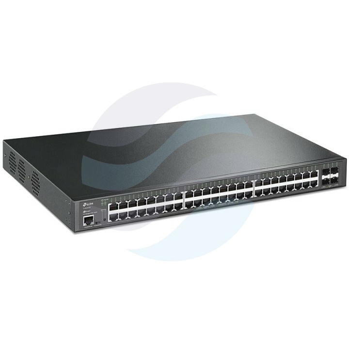 TP-Link TL-SG3452XP Switch zarządzalny JetStream Omada, 48x 10/100/1000Mbp PoE+, 4x 10G SFP+, IGMP, Rack 19", 500W, metal L2 1
