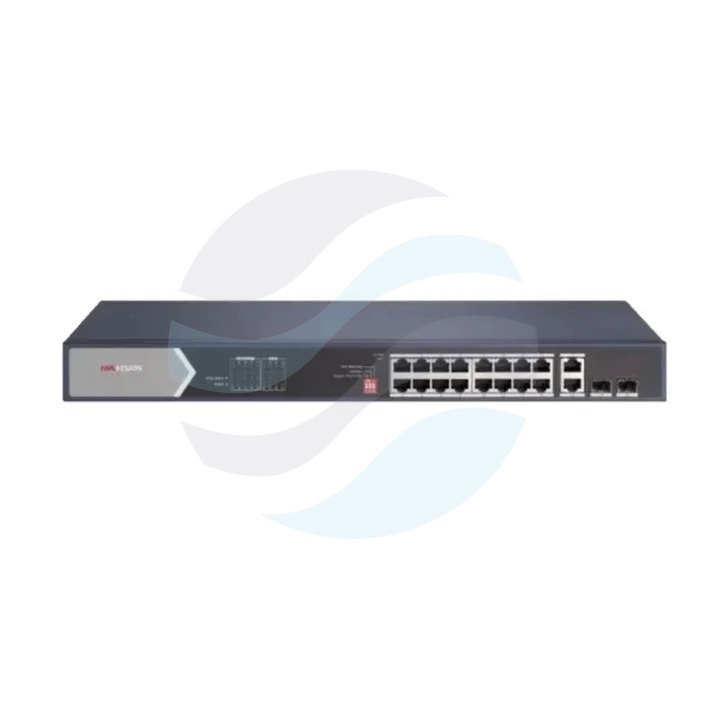 Hikvision DS-3E0520HP-E Switch gigabitowy PoE 16x 10/100/1000Mbps, 2x Gbit, 2x SFP, 225W 1