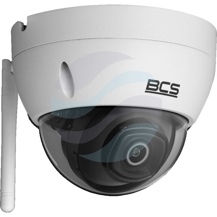 BCS LINE BCS-L-DIP14FSR3-W Kamera IP 4Mpx kopułowa 2.8mm, IR 30m, DWDR, mSD do 256GB, IK10, Wi-Fi, biała 1