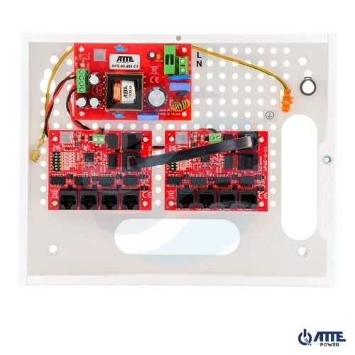 ATTE POWER IP-9-11-E Zestaw do 9 kamer IP switch PoE 9P+1UP 1