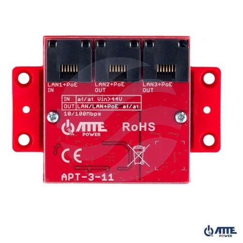 ATTE POWER APT-3-11 Switch PoE 3 portowy 10/100Mbps, extender 1
