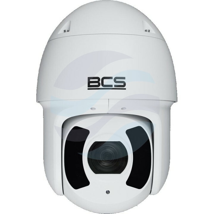 BCS LINE BCS-L-SIP5445SR25-Ai2 Kamera IP 4Mpix PTZ obrotowa 3.95-177.75mm, zoom x45, IR 250m, WDR 120dB, mSD do 512GB, IK10, biała 1