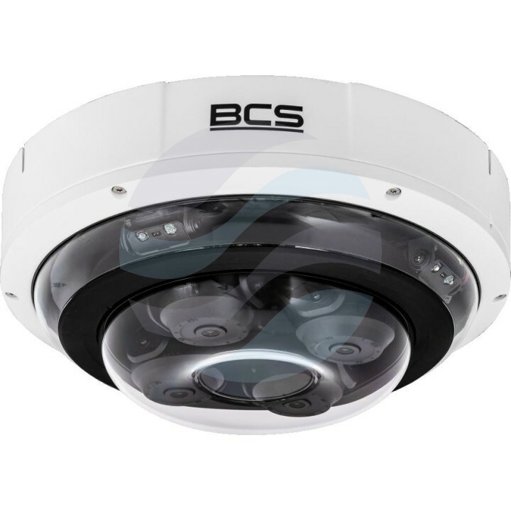 BCS LINE BCS-L-PDIP4X5VSR3-Ai2 Kamera IP 4x 5Mpix wieloprzetwornikowa 4x 2.8-12mm, zoom x4, IR 30m, DWDR, mSD do 256GB, IK10, biała 1