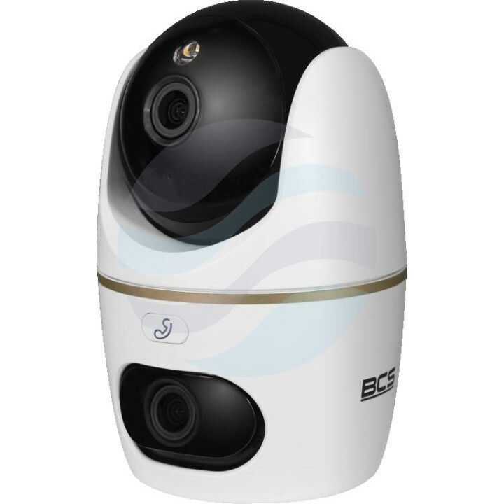 BCS LINE BCS-L-PTHOME07 Kamera IP 5Mpix, 3.6mm, światło hybrydowe (IR + LED) 30m/30m, mSD do 256GB, DWDR, mikrofon, głośnik, biała 1
