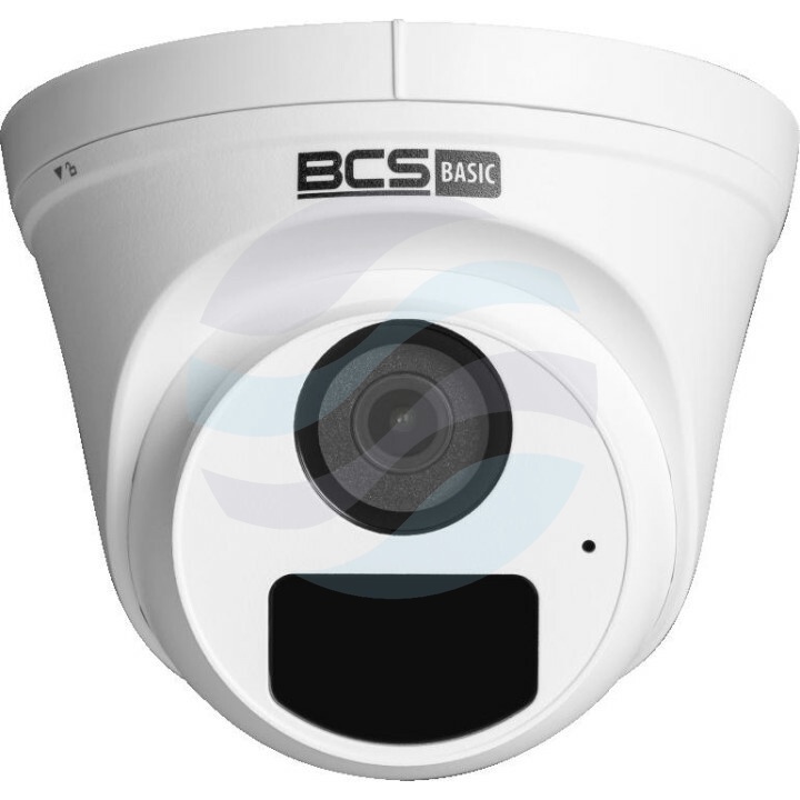 BCS BASIC BCS-B-EIP15FR3(2.0) Kamera IP 5Mpix kopułowa 2.8mm, IR 30m, DWDR, mikrofon, biała 1