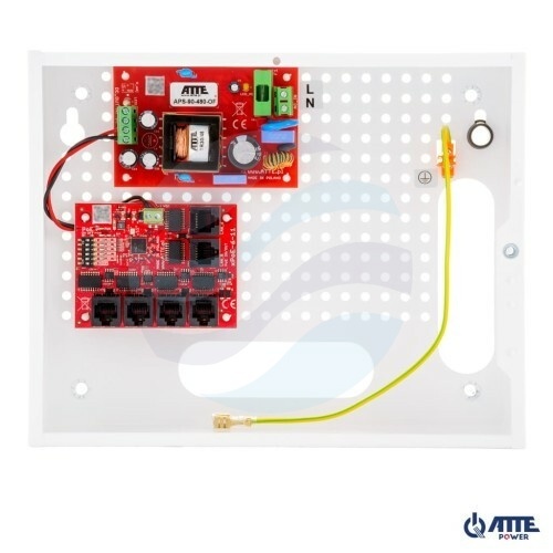 ATTE POWER IP-5-11-E Zestaw do 5 kamer IP switch PoE 5P+1UP 1