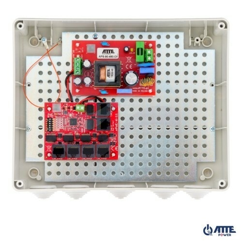 ATTE POWER IP-5-11-L3 Zestaw do 5 kamer IP switch PoE 5P+1UP 1