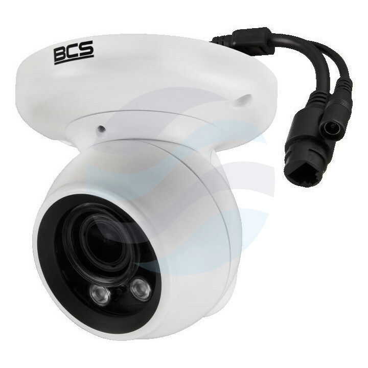 BCS FLEX BCS-F-EIP45VSR4 Kamera IP 5Mpix kopułowa 2.7-13.5mm, zoom x5, IR 40m, WDR 120dB, IK10, biała 1