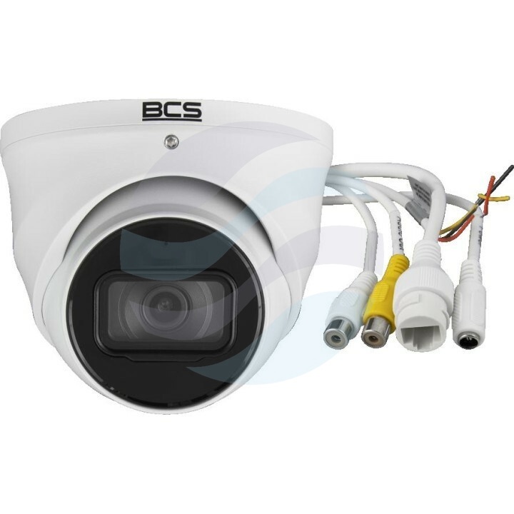 BCS LINE BCS-L-EIP25FSR5-Ai2 Kamera IP 5Mpix kopułowa, 2.8mm, IR 50m, WDR 120dB, mSD do 512GB, mikrofon, biała 1
