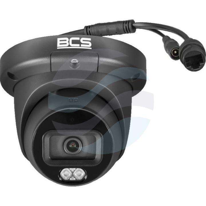 BCS LINE BCS-L-EIP26FCR3L3-Ai1-G Kamera IP 6Mpix kopułowa, 2.8mm, IR+LED 30m, WDR 120dB, mSD do 512GB, mikrofon, czarna 1
