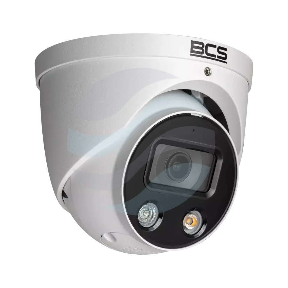 BCS LINE BCS-L-EIP58FCR3L3-Ai1(2) Kamera IP 8Mpix kopułowa, 2.8mm, IR+LED 30m, WDR 120dB, mSD do 256GB, głośnik, mikrofon, biała 1