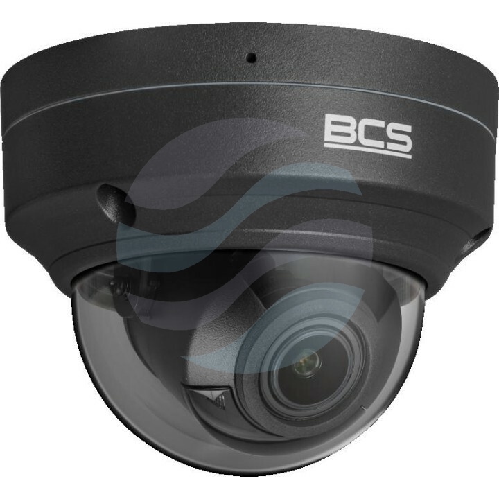 BCS POINT BCS-P-DIP42VSR4-G(2) Kamera IP 2Mpix kopułowa 2.8-12mm, IR 40m, zoom x4, WDR 120dB, mSD do 128GB, IK10, mikrofon, czarna 1