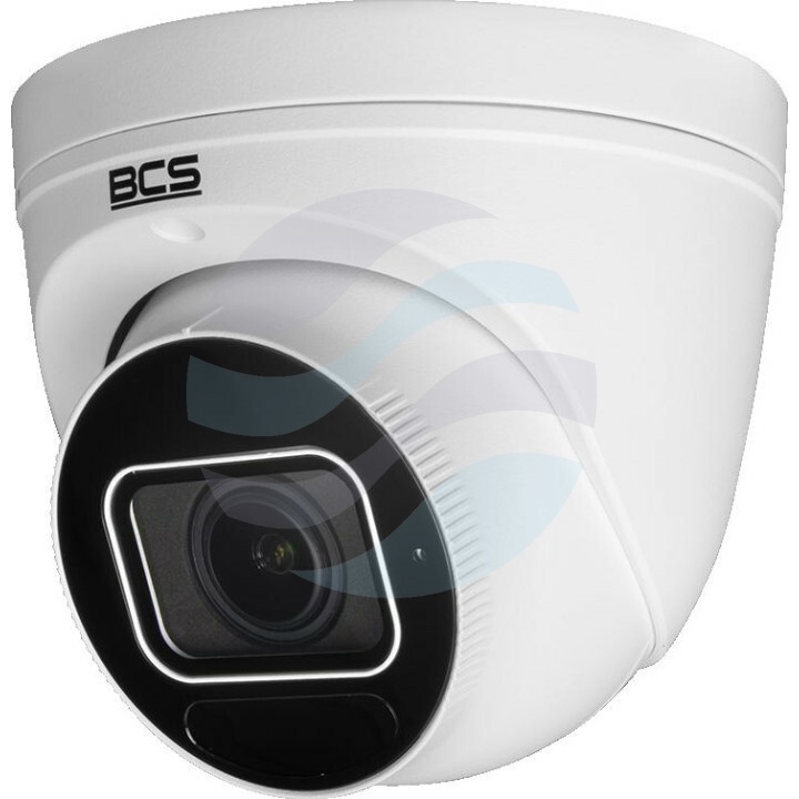 BCS POINT BCS-P-EIP45VSR4(2) Kamera IP 5Mpix kopułowa, 2.8-12mm, zoom 4x, IR 40m, WDR 120dB, mSD do 256GB, mikrofon, biała 1