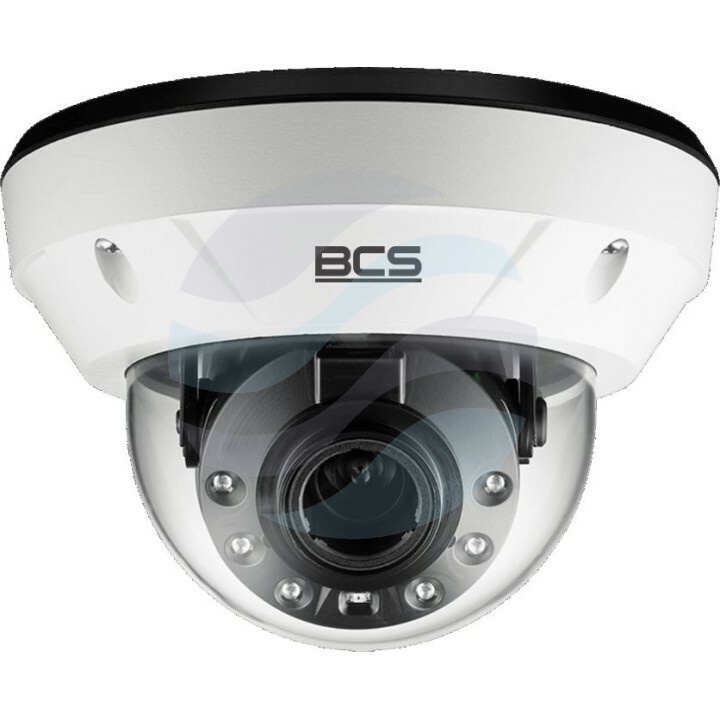 BCS ULTRA BCS-U-DIP62VSR4 Kamera IP 2Mpix kopułowa, 2.8-12mm, zoom 4x, IR 40m, WDR 120dB, mSD do 512GB, IK10, biała 1