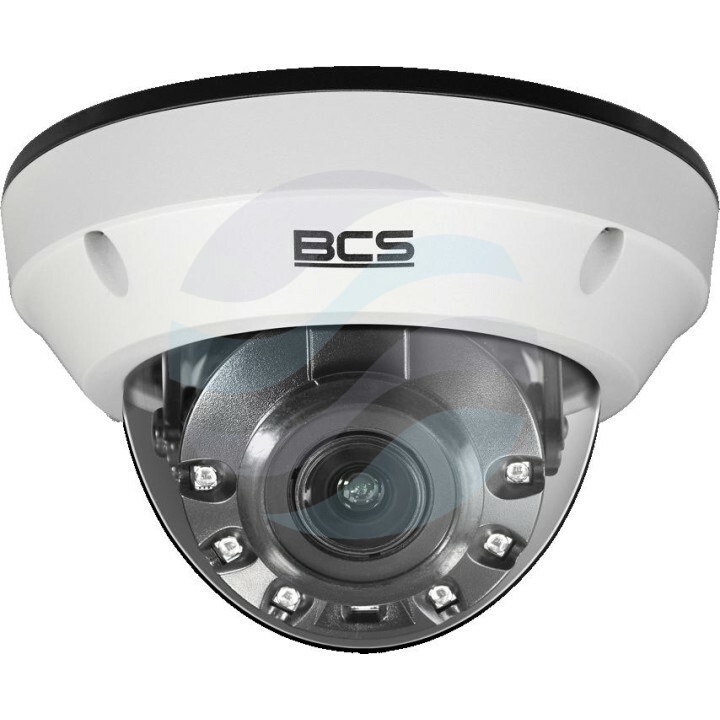 BCS ULTRA BCS-U-DIP65VSR4 Kamera IP 5Mpix kopułowa, 3-13.5mm, zoom 4.5x, IR 40m, WDR 120dB, mSD do 512GB, IK10, biała 1