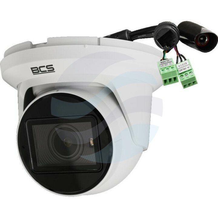 BCS ULTRA BCS-U-EIP65VSR5-Ai2 Kamera IP 5Mpix kopułowa, 3.2-10.5mm, zoom 3x, IR 50m, WDR 120dB, mSD do 512GB, IK10, mikrofon, biała 1
