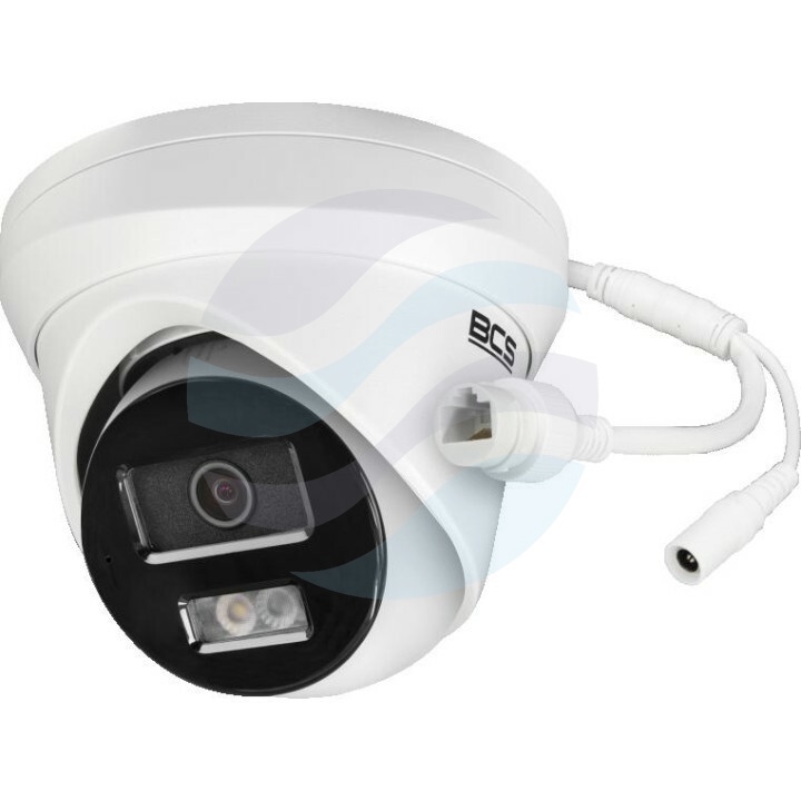 BCS VIEW BCS-V-EIP16FSR3L3(2) Kamera IP 6Mpix kopułowa, 2.8mm, IR+LED 30m, WDR 120dB, mikrofon, biała 1
