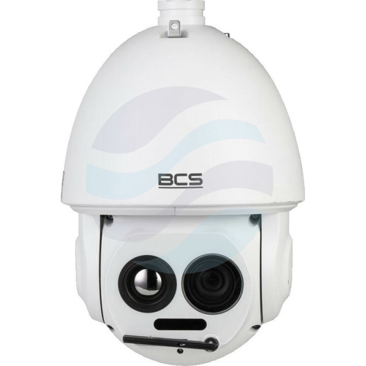 BCS LINE BCS-L-SIP54445WR10-TH-Ai1(25) Kamera IP 4Mpix termowizyjna motozoom 3.95-177.75mm, zoom x45, IR 100m, WDR 120dB, mSD do 512GB, biała 1