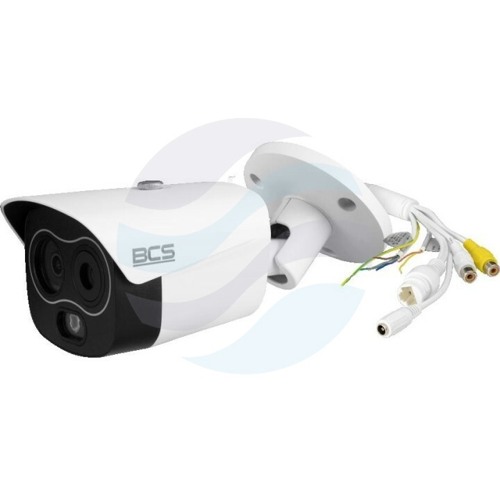BCS LINE BCS-L-TIP242FR3-THT-Ai1(0403) Kamera IP 4Mpix termowizyjna 4mm, IR 30m, DWDR, mSD do 256GB, biała 1