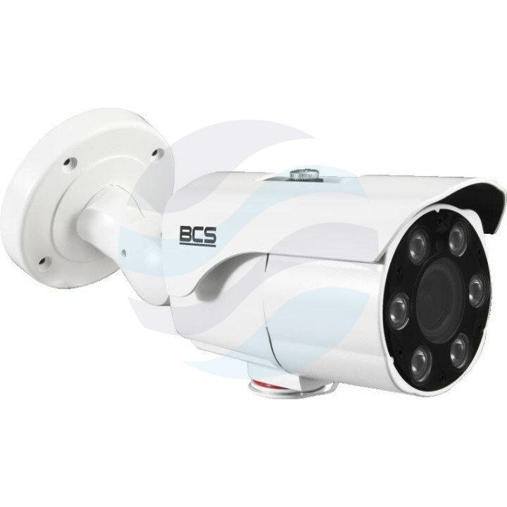 BCS FLEX BCS-F-TIP45VSR4-0650 Kamera IP 5Mpx bullet 6-50mm, zoom 8x, IR 40m, WDR 120dB, mSD, biała 1