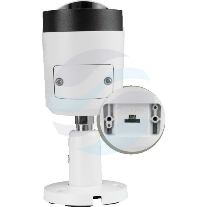 BCS LINE BCS-L-TIP18FCR3L3-Ai1 Kamera IP 8Mpx bullet 2.8mm, IR+LED 30m, WDR 120dB, mSD do 256GB, mikrofon, AI, biała 1