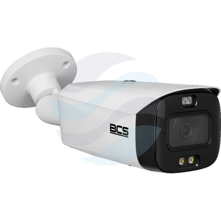 BCS LINE BCS-L-TIP58FCR3L3-Ai1(3) Kamera IP 8Mpx bullet 2.8mm, IR+LED 30m, WDR 120dB, mSD do 512GB, mikrofon, głośnik, AI, biała 1