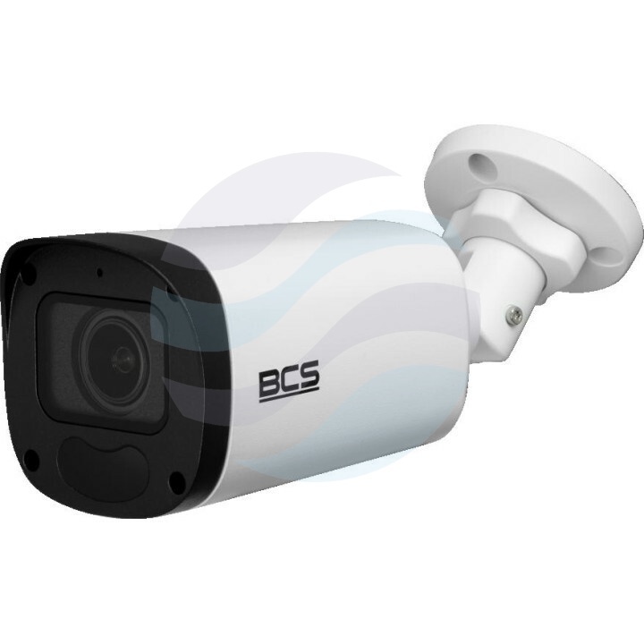 BCS POINT BCS-P-TIP45VSR5(2) Kamera IP 5Mpix bullet, 2.8-12mm, zoom 4x, IR 50m, WDR 120dB, mSD do 256GB, mikrofon, biała 1