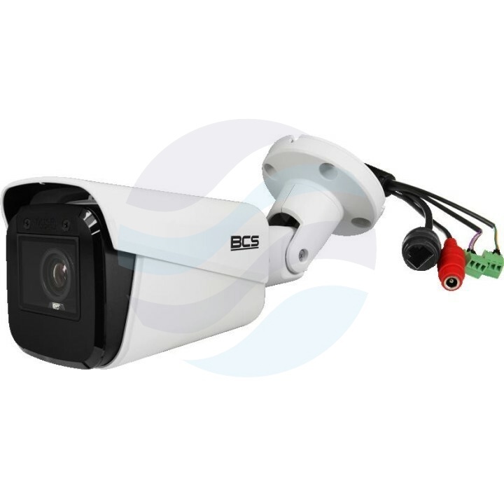 BCS ULTRA BCS-U-TIP65VSR4-AI2 Kamera IP 5Mpix bullet motozoom 2.7-13.5mm, zoom x5, IR 40m, WDR 120dB, mSD do 512GB, IK10, biała 1
