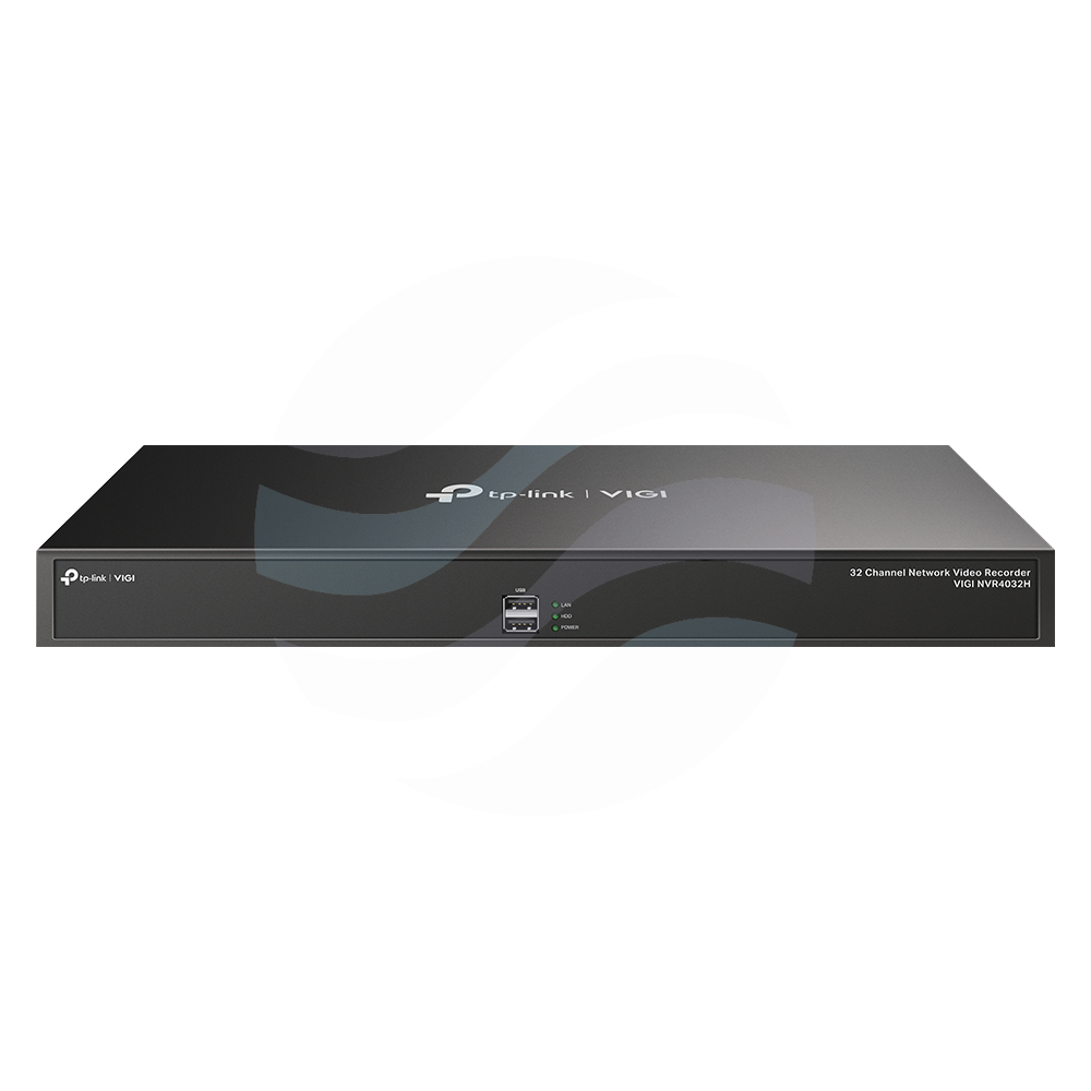 TP-Link VIGI NVR4032H Rejestrator 32-kanałowy IP max. 8Mpx, 320/320 Mb/s, 1x HDMI (4K), 1x VGA, 2x GIGABIT, 4x SATA max. 40TB, 2x USB, 1x USB 3.0, alarm 16/4, H.265+ 1