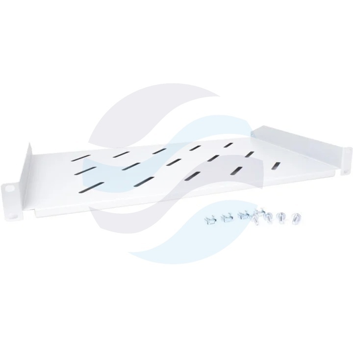 GETFORT Półka stała 1U 19" 270mm, szara 1