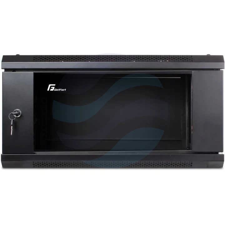 GETFORT Szafa wisząca 19" 4U ECO v2 600X450mm, czarna, drzwi szklane 1