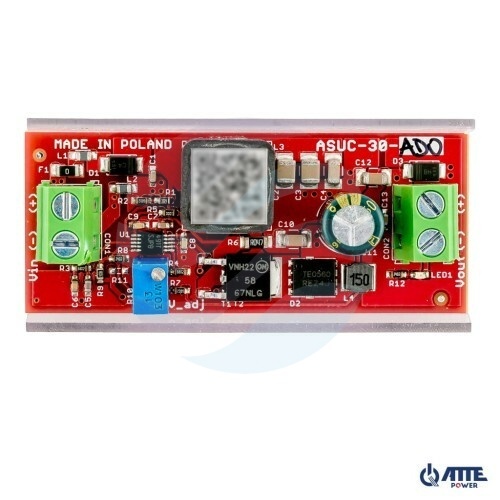 ATTE POWER ASUC-30-AD0-OF Przetwornica podnosząca napięcie z regulacją 12...48V 1