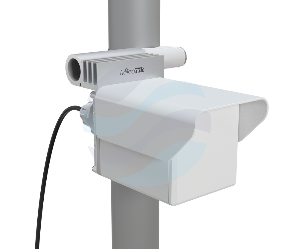 Mikrotik CubeG-5ac60ay Radiolinia / Punkt dostępowy zewnętrzny Wireless Wire Cube 60Pro ac 60GHz i backup 5 GHz, 1x 10/100/1000Mbps, 802.11ad / 802.11ay, 4x 716MHz, 256MB, DC 18-48V / PoE 802.3af/at, zasięg 800m, L4 1