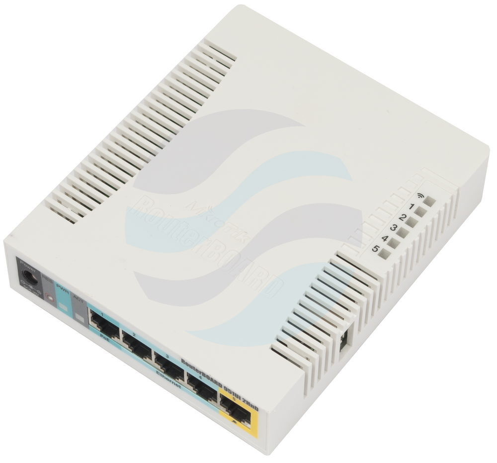 Mikrotik RouterBoard RB951Ui-2HnD 5x LAN 600MHz 128MB WiFi POE L4 1