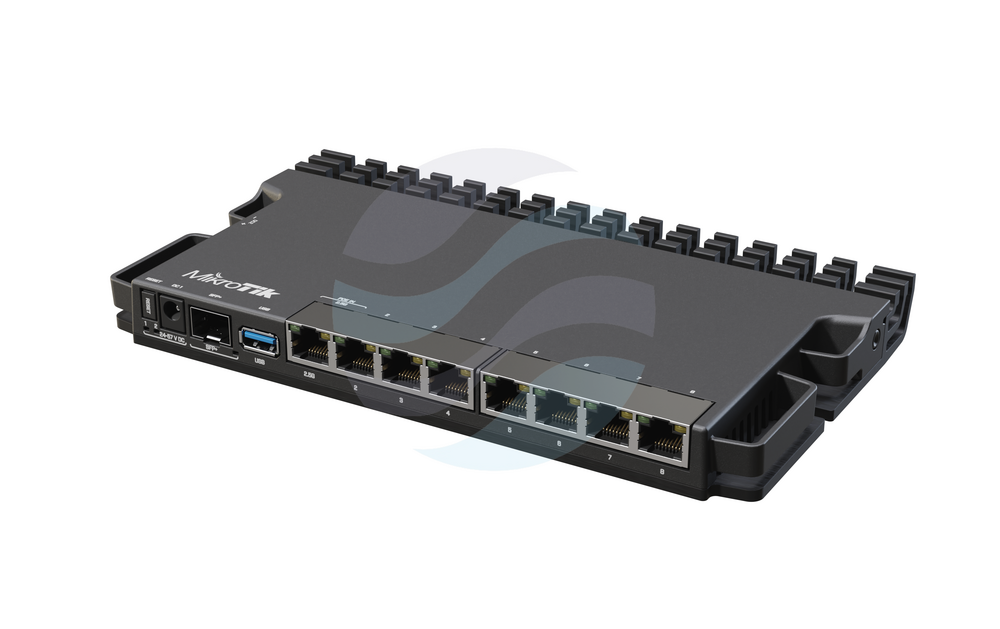 Mikrotik RB5009UG+S+IN Router gigabitowy 7x 10/100/1000Mbps, 1x 2.5Gbit, 1x SFP+ 10G, 4x 1.4GHz, 1GB, DC 24-57V, PoE in, USB, L5 1