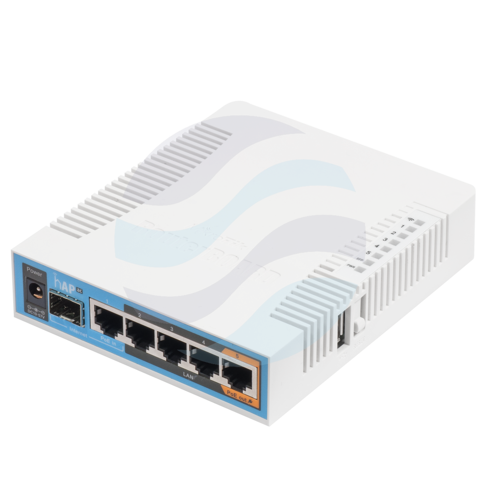 Mikrotik RB962UiGS-5HacT2HnT hAP ac Router gigabitowy 5x 10/100/1000Mbps, AC 2.4/5GHz, 720MHz, 128MB, USB, 1x SFP, L4 1