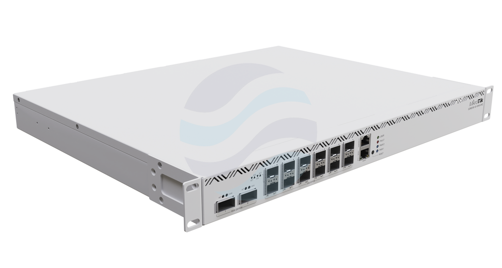 Mikrotik CCR2216-1G-12XS-2XQ Switch gigabitowy 12x 25Gb/s SFP28, 4x 100Gb/s QSFP28, 1x 10/100/1000Mbps, 1x PCIe M.2 SATA, 2x AC power, 16x 2GHz, 16GB DDR4, RACK L6 1