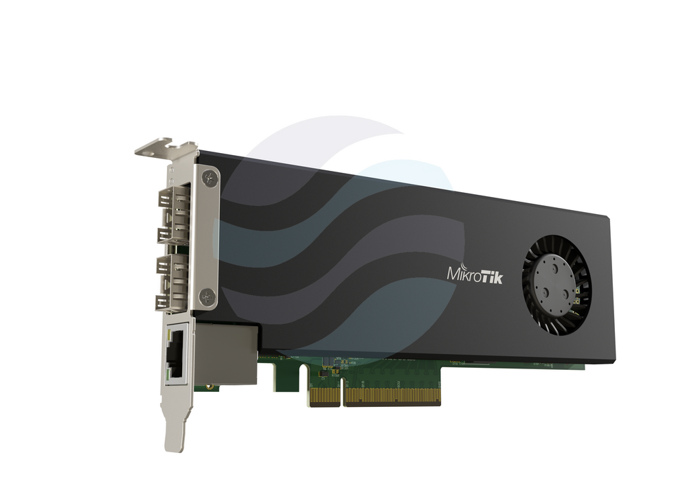 Mikrotik CCR2004-1G-2XS-PCIe Karta sieciowa / Router PCIe SmartNIC, 2x SFP28 25G, 1x 10/100/1000Mbps, 4x 1.5GHz, RAM 4GB, zasilanie z PCIe, L6 1