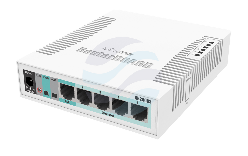 Mikrotik CSS106-5G-1S Switch gigabitowy zarządzalny 5x 10/100/1000Mbps 1x SFP, SwOS 1