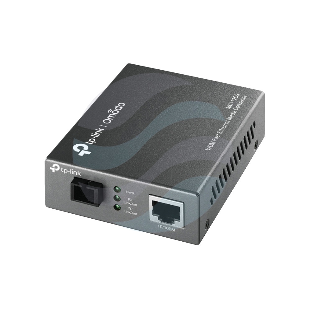 TP-Link MC112CS Media konwerter WDM LAN x100Mbps, SC/UPC x100Mbps, 1310nm Tx/1550nm Rx, 20km 1