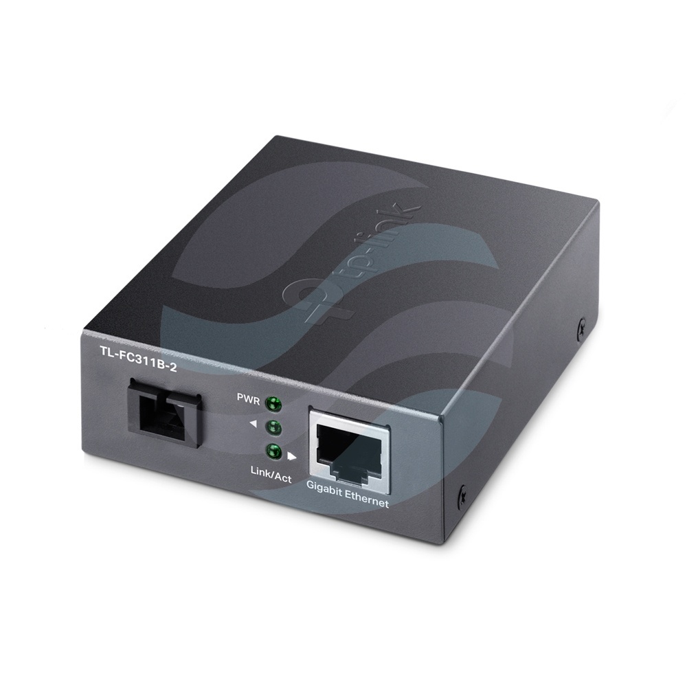 TP-Link TL-FC311B-2 Media konwerter WDM LAN x10/100/1000Mbps, 1x SC/UPC, 1310nm TX/1550nm RX, 2km 1