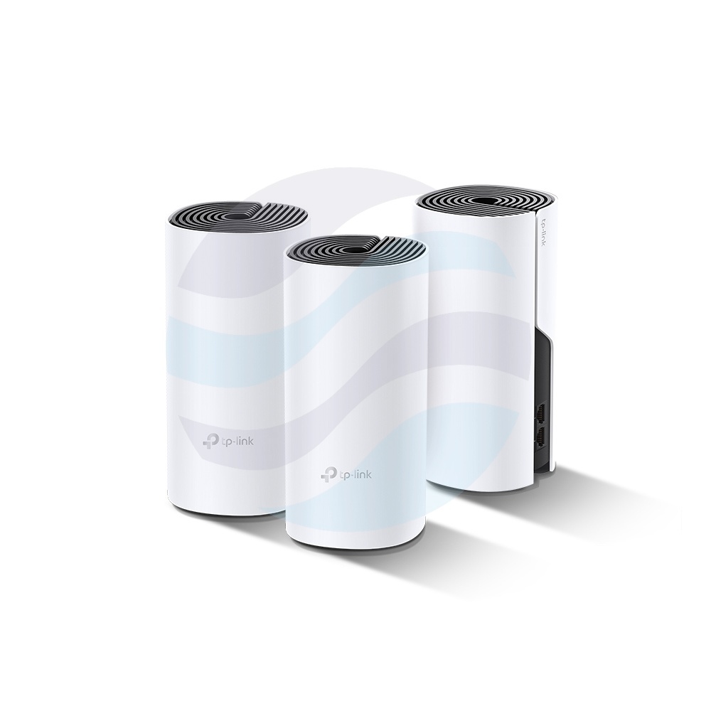 TP-Link Deco P9 Router / Access Point stojący Wi‑Fi AC1200 + PLC AV1000, Mesh Hybrid, 300/867Mb/s, 2,4GHz/5GHz, 2x Gigabit, biały (3‑pack) 1