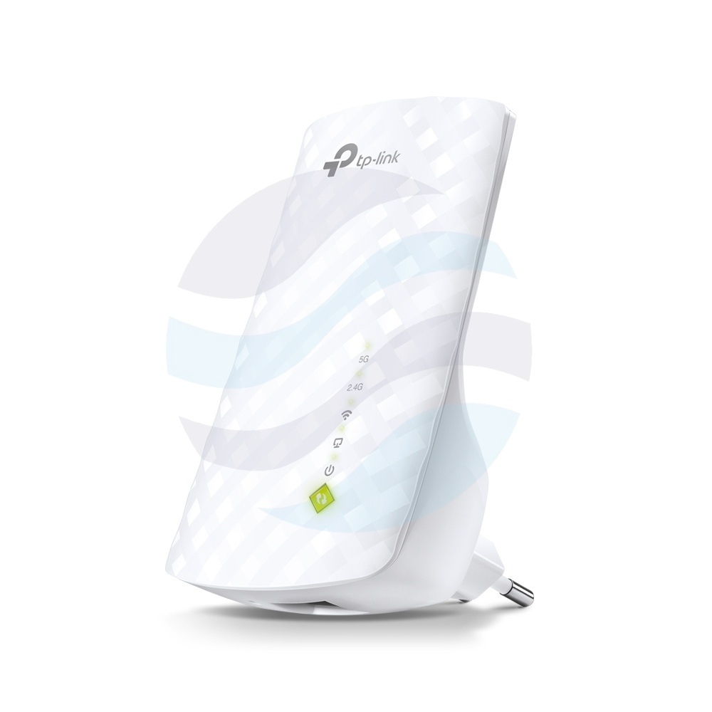 TP-Link RE200 Wzmacniacz sygnału Wi‑Fi AC750, 300/433Mb/s, 2.4/5GHz, 1x 10/100Mb/s RJ45, tryb Repeater/AP, OneMesh, biały 1