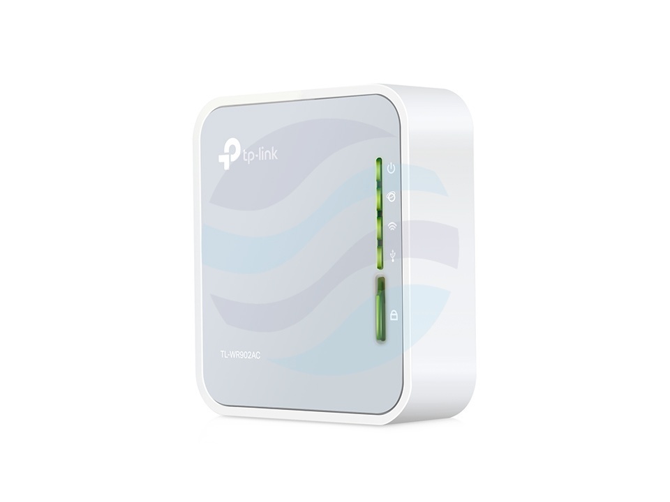 TP-Link TL-WR902AC Router / Access Point / Repeater, AC750, 300/433Mb/s, 2.4GHz/5GHz, 1x WAN/LAN 10/100Mbps, kieszonkowy, biały 1