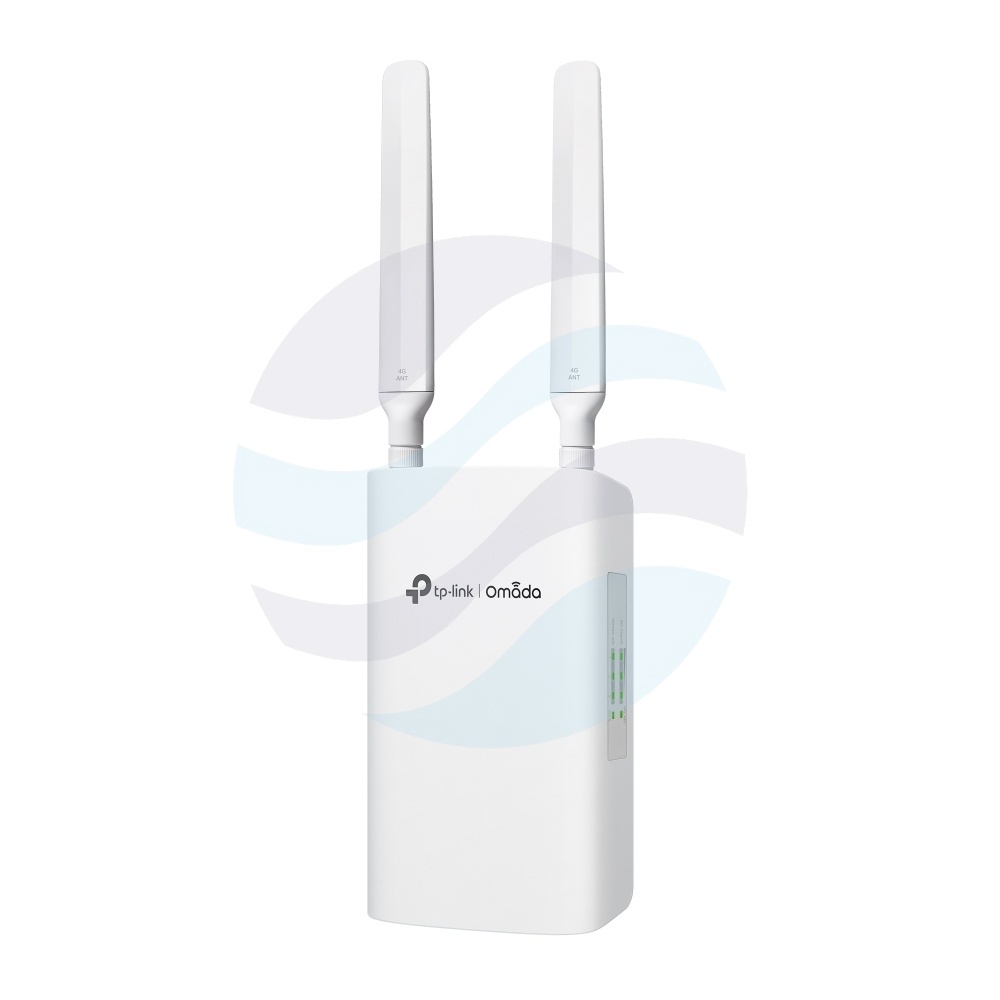 TP-Link ER703WP-4G-Outdoor Router zewnętrzny/wewnętrzny Wi-Fi 6 4G+ Cat6 AX3000 Omada, 574/2402 Mb/s, 2,4/5 GHz, 2×2,3/2×4 dBi, 3× WAN/LAN Gigabit, 1× Nano SIM, PoE 802.3at/bt, 12 V 2 A, IP55 1