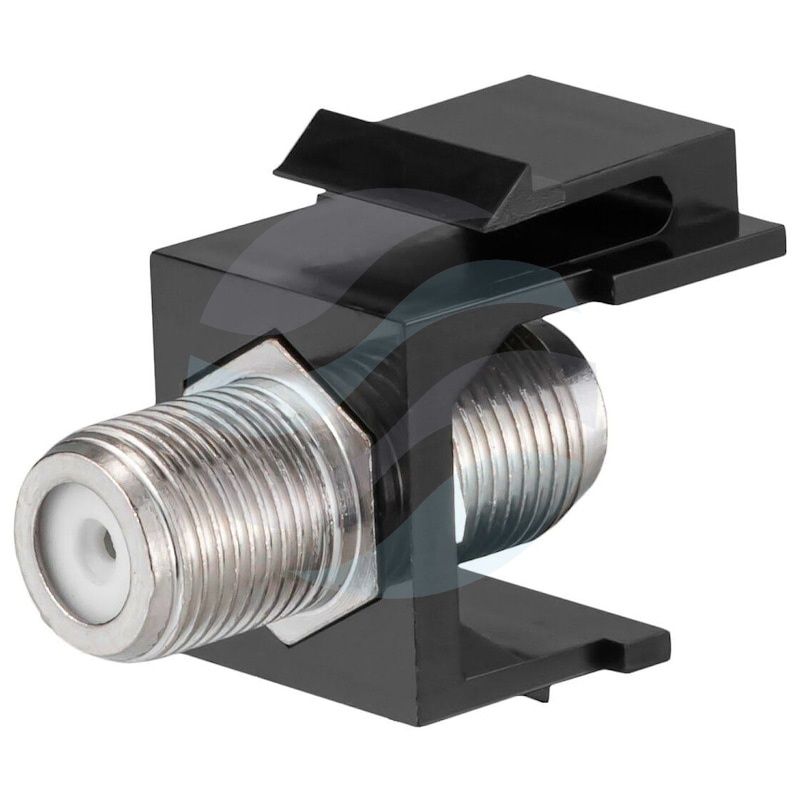 Adapter keystone z łącznikiem F (10szt.), czarny 1